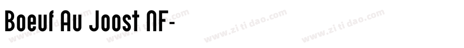 Boeuf Au Joost NF字体转换